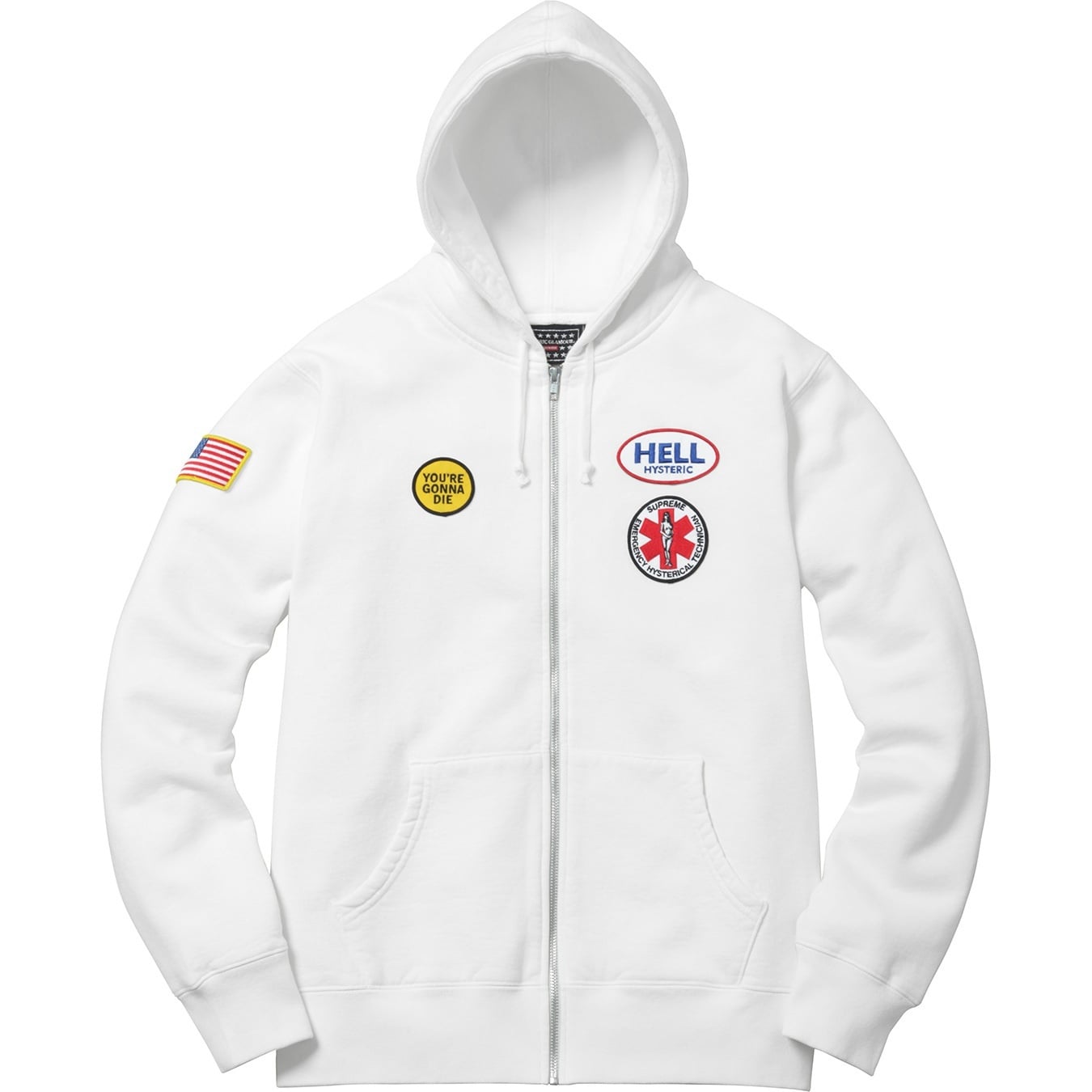 Supreme/HYSTERIC GLAMOUR Patches Zip Up Sweatshirt view 14